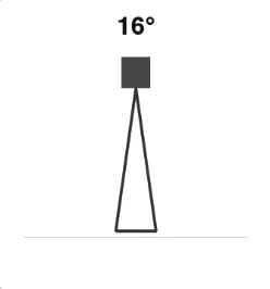 16 degree beam cone diagram
