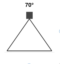 70 degree beam cone diagram