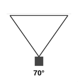 70 degree beam cone diagram